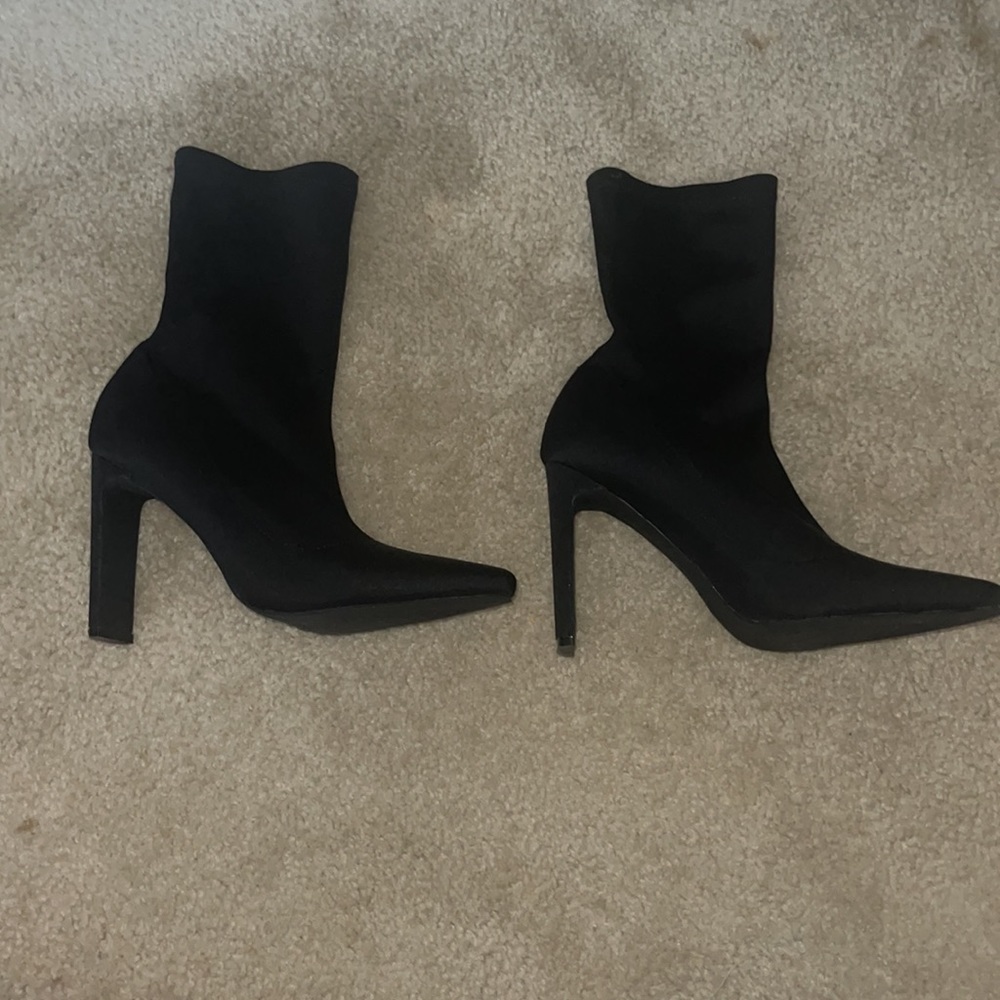 Black heels. Spandex. Size 11